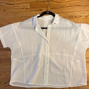 Lululemon Full Day Ahead short sleeve button down